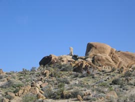 Rock
formation to north